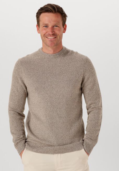 Beige PROFUOMO Pullover PULLOVER CREW NECK WOOLBLEND - large