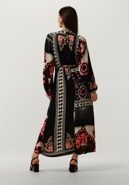 Schwarze SUMMUM Maxikleid DRESS SCARF PRINT - large