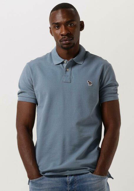 Hellblau PS PAUL SMITH Polo-Shirt MENS SLIM FIT SS POLO SHIRT ZEBRA - large