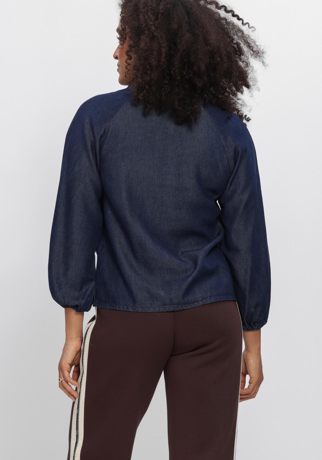 Blaue AIMEE THE LABEL Blusen JESPERW6 BLOUSE - large