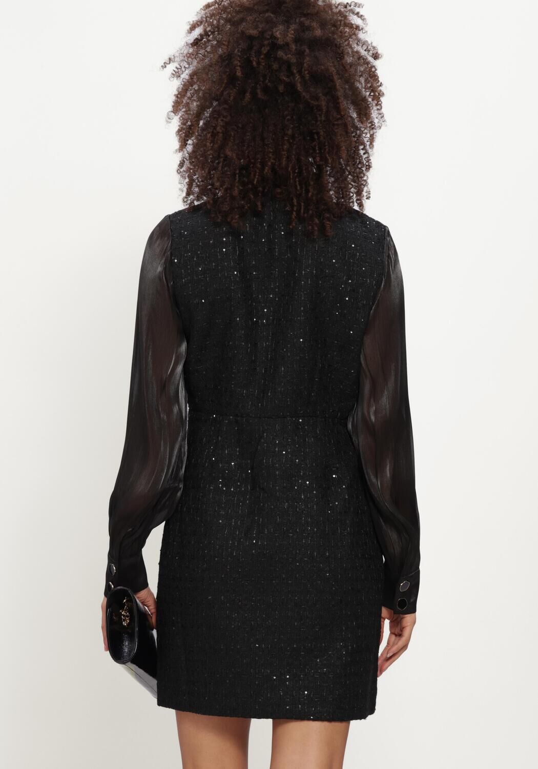 Schwarze FREEBIRD Minikleid DARLA - large
