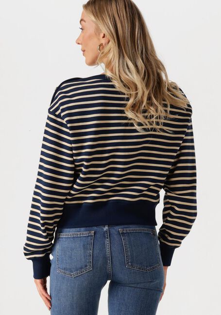 Blaue TOMMY HILFIGER Pullover GOLD BTN BOAT-NK SWTSHIRT - large