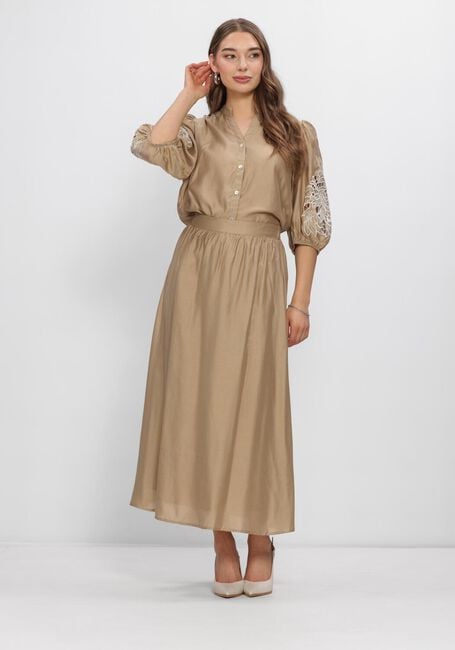 Camelfarbene NUKUS Maxirock FLOORTJE SKIRT - large