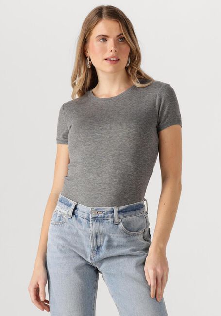 Graue WITHBLACK T-shirt WBLHEATHER SS TEE - large