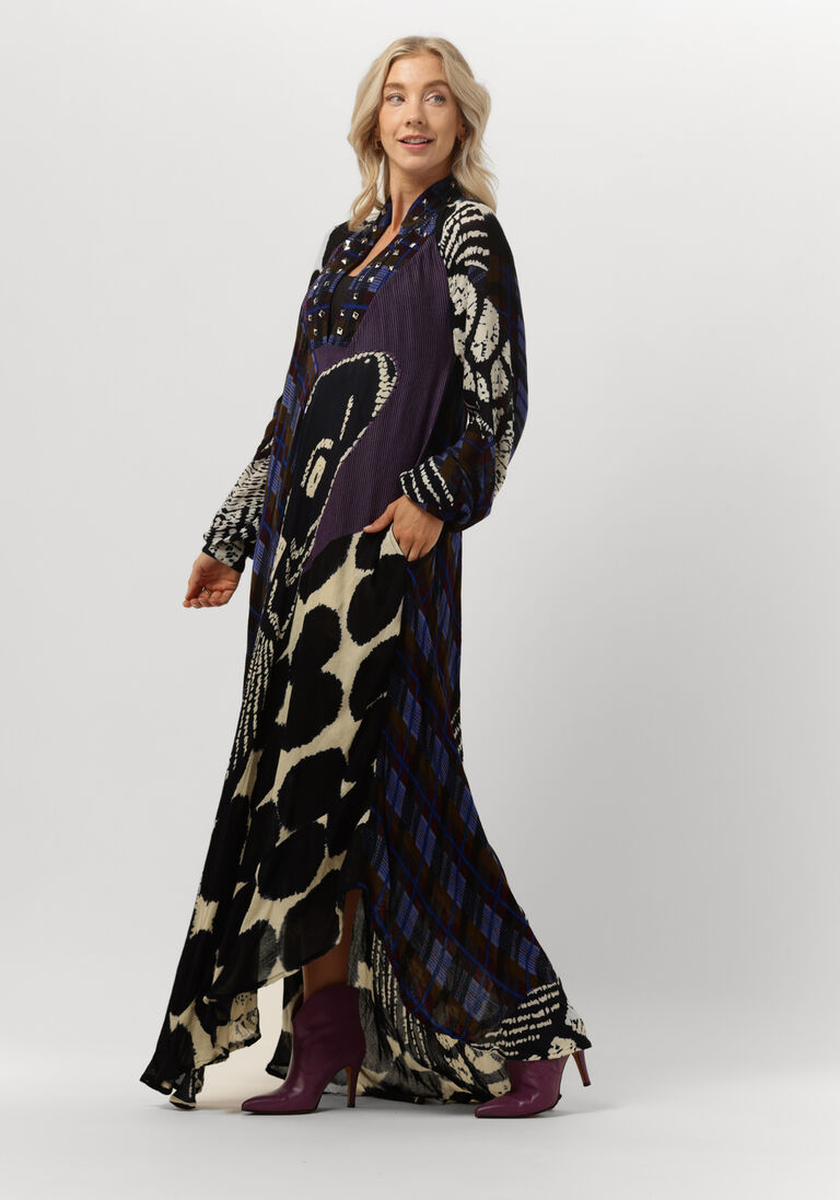 dunkelblau mes demoiselles maxikleid syrius