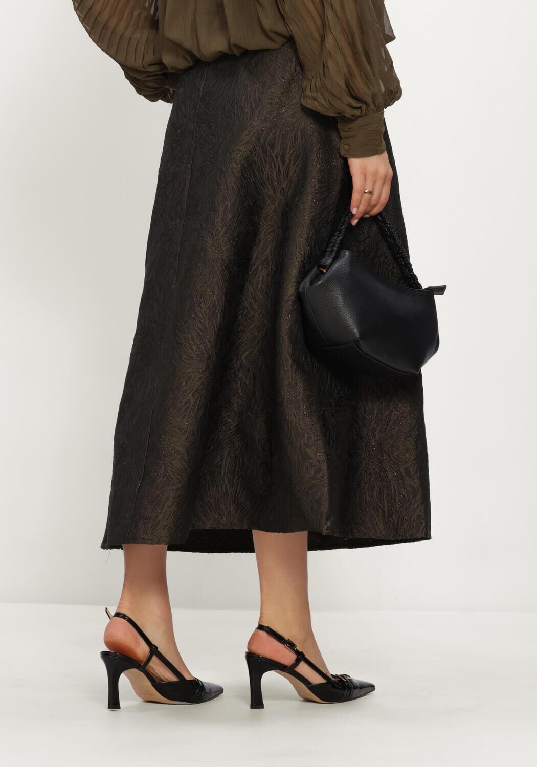 Gr&uuml;ne Y.A.S. Midirock YASLEROC HW ANKLE SKIRT - large