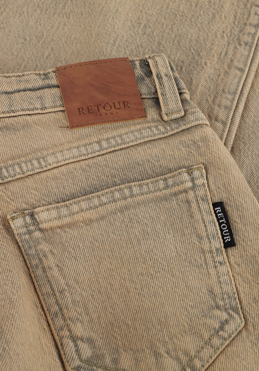 Sand RETOUR Wide jeans TATUM - large