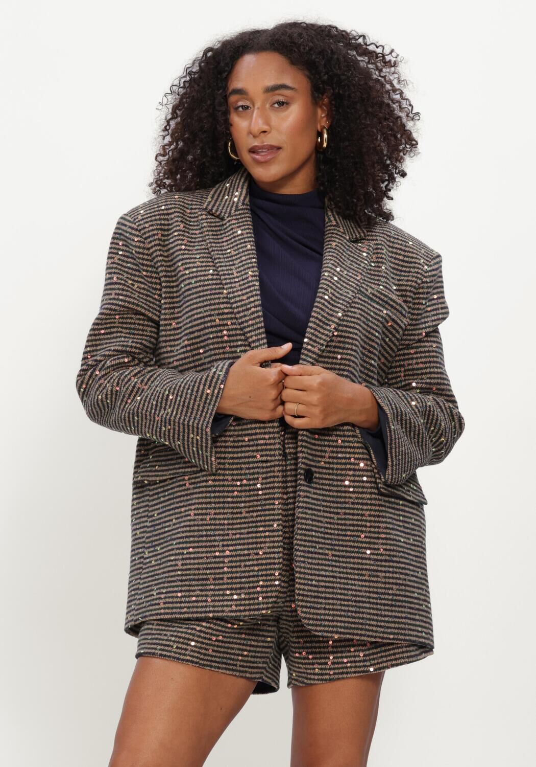 Braune STUDIO AMAYA Pullover MIDNIGHT BLAZER - large