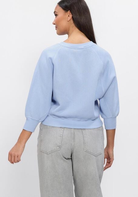 Blaue SUMMUM Pullover JERSEY FADE-OUT SWEAT - large