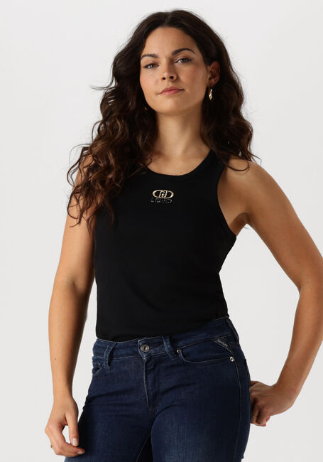 Schwarze LIU JO Top TANK TOP LOGO - large
