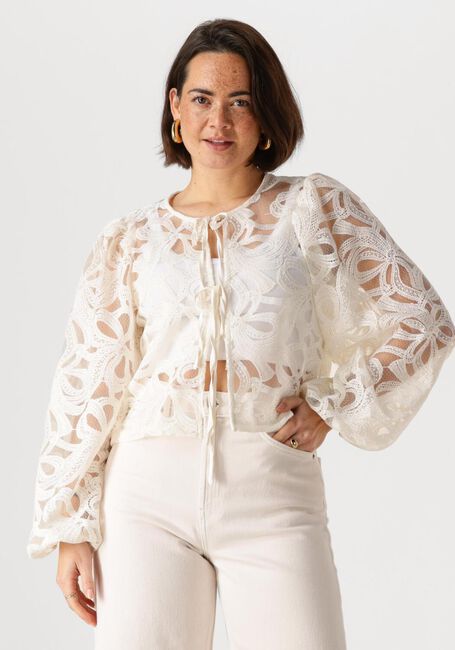 Ecru OBJECT Blusen OBJROSE L/S TOP - large
