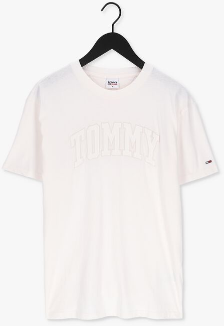 Weiße TOMMY JEANS T-shirt TJM TONAL TOMMY COLLEGIATE TEE - large