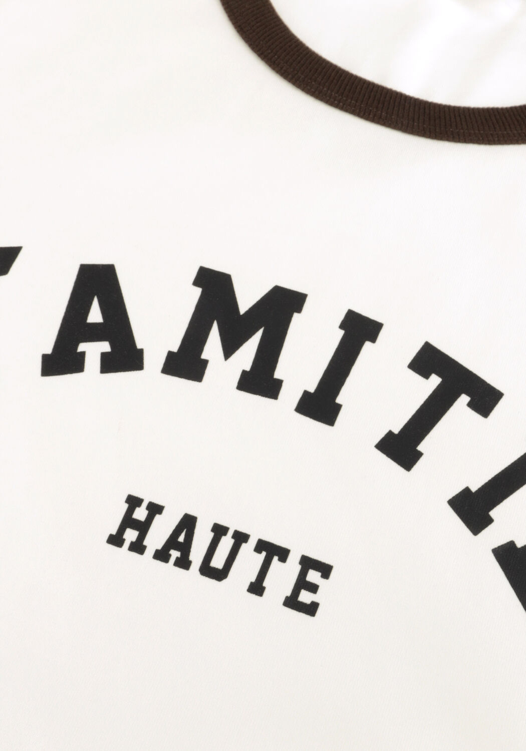 Nicht-gerade weiss HAUTE L'AMITI&Eacute; T-shirt NECKLINE LOGO TEE - large