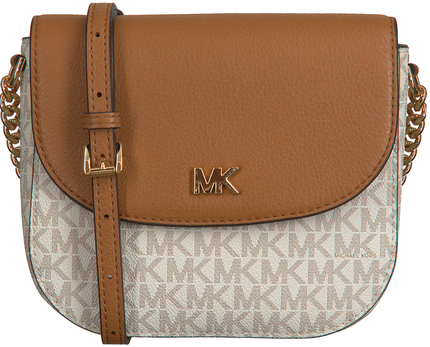 michael kors white and tan purse