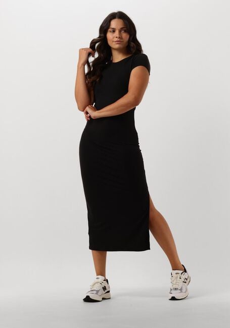 Schwarze CALVIN KLEIN Midikleid MODAL DETAIL DRESS - large