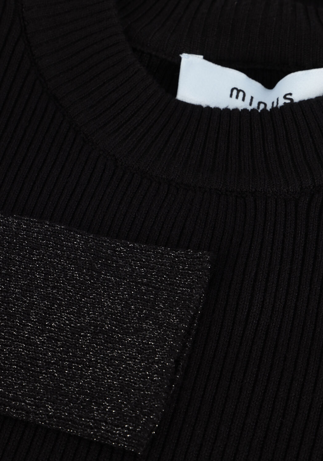 Schwarze MINUS Tops & T-shirts MSFINE KNIT PULLOVER - large