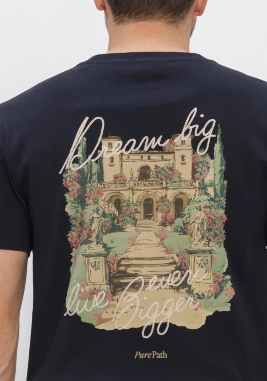 Dunkelblau PURE PATH T-shirt MANSION T-SHIRT - large