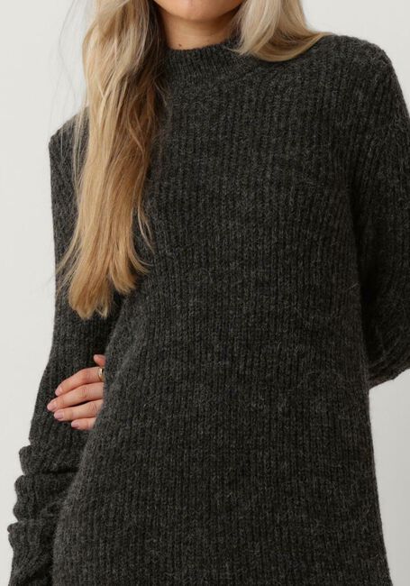 Graue VANILIA Midikleid WOOL MAXI DRESS - large