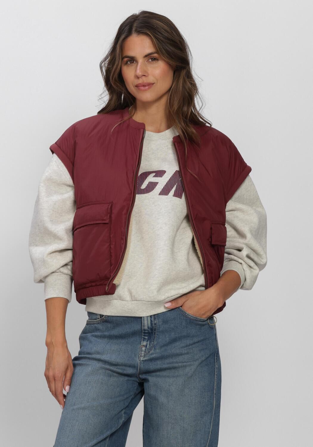 Bordeaux BY-BAR Bodywarmer GIO SLEEVELESS JACKET - large