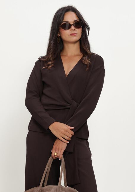 Braune INWEAR Blusen AGGIEIW VINCENT KNOT BLOUSE - large