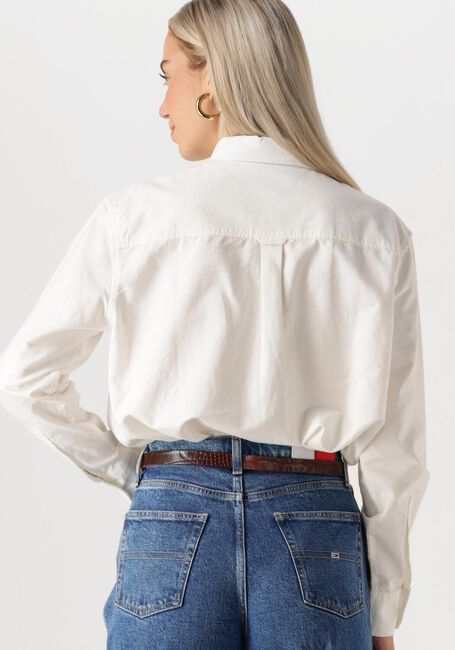 Ecru TOMMY JEANS Blusen TJW RLX SCRIPT OXFORD SHIRT - large