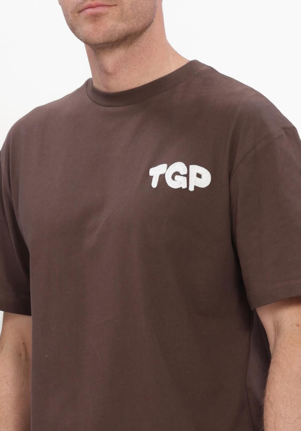 Braune THE GOODPEOPLE T-shirt TOOK - large