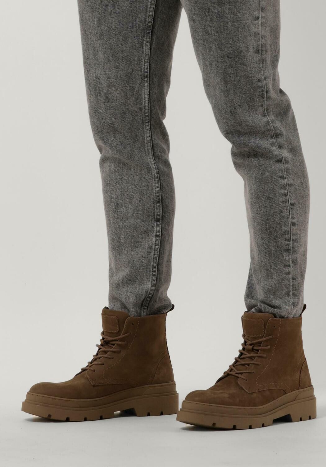 Taupe MAZZELTOV Schn&uuml;rboots NICO - large