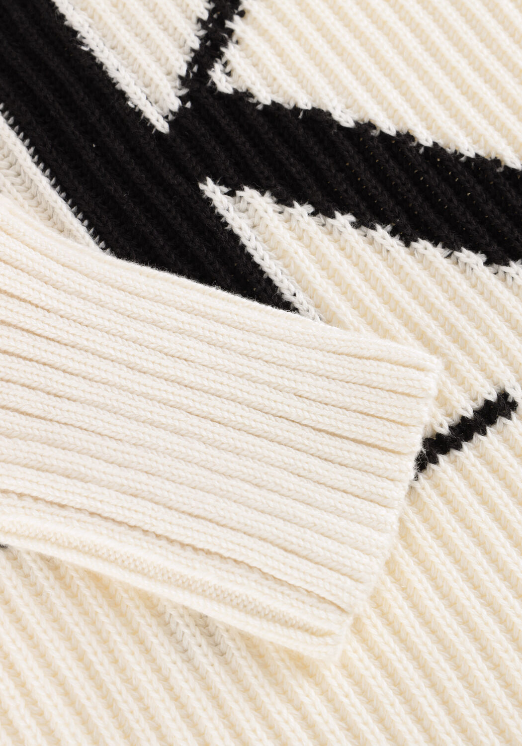 Nicht-gerade weiss CALVIN KLEIN Rollkragenpullover BLOWN UP CK LOOSE SWEATER CONTRA - large