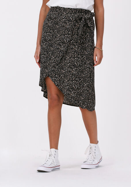 Sand COLOURFUL REBEL Midirock ILYA SMALL LEOPARD WRAP MIDI SKIRT - large