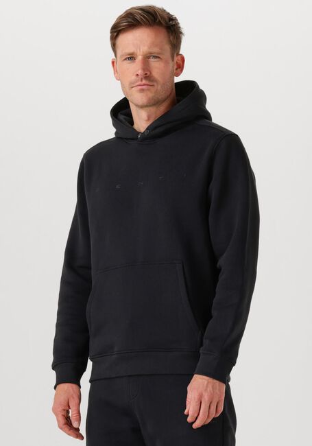 Schwarze GENTI Pullover BASIC LOGO HOODIE - large