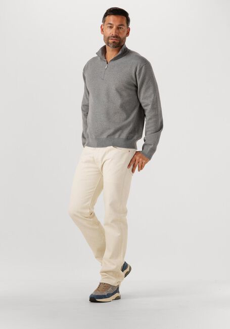 Graue CALVIN KLEIN Pullover LS SUPIMA QZ SWEATER 12GG - large