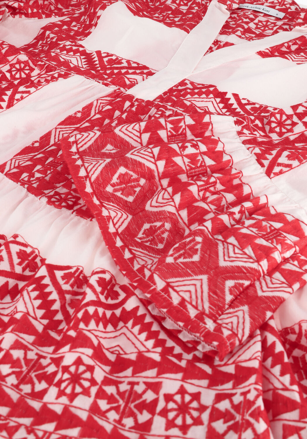 Rote GREEK ARCHAIC KORI Minikleid SHORT DRESS ALL OVER - large