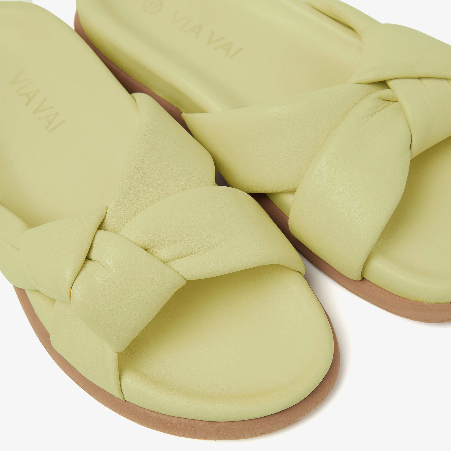 Limette VIA VAI Flache Sandalen CANDY NOVA - large