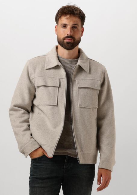 Beige DSTREZZED Jack COLTON WOOL JACKET - large