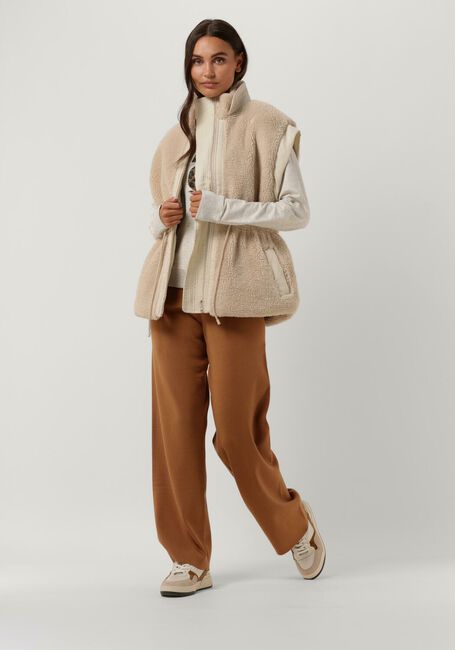Camelfarbene PENN & INK Schlaghose TROUSERS JOG - large