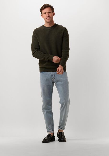 Grüne SELECTED HOMME Pullover SLHROSS LS KNIT STRUCTURE CREW NECK NOOS - large
