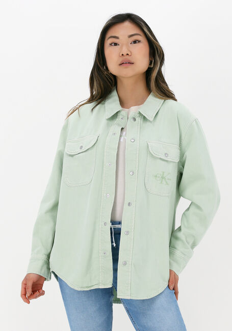 Hellblau CALVIN KLEIN Blusen SHIRT JACKET - large