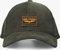 Olive PME LEGEND Kappe CORDUROY CAP WITH RUBBER BADGE - medium