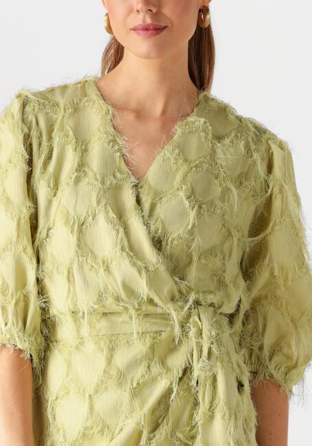 Khaki AAIKO Minikleid FLORICA FRINGE PES 482 - large