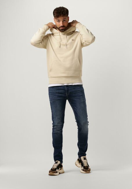 Beige FRED PERRY Pullover & Cardigans TIPPED HOODED SWEATSHIRT - large