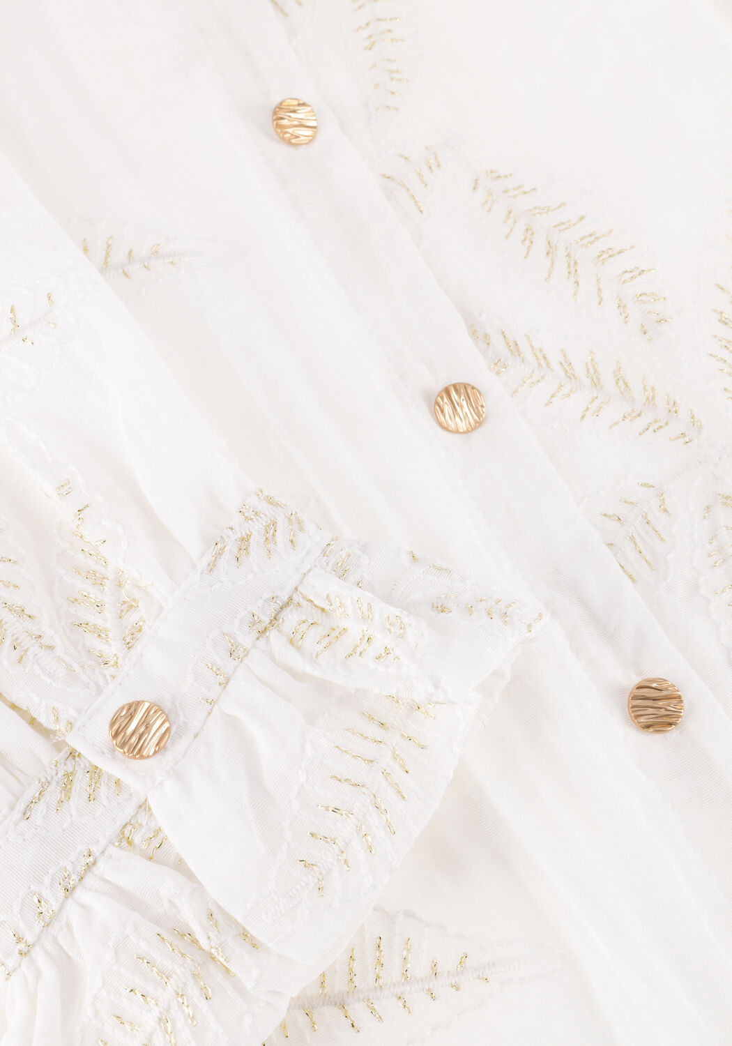 Wei&szlig;e NUKUS Blusen JENNA BLOUSE EMBROIDERY - large