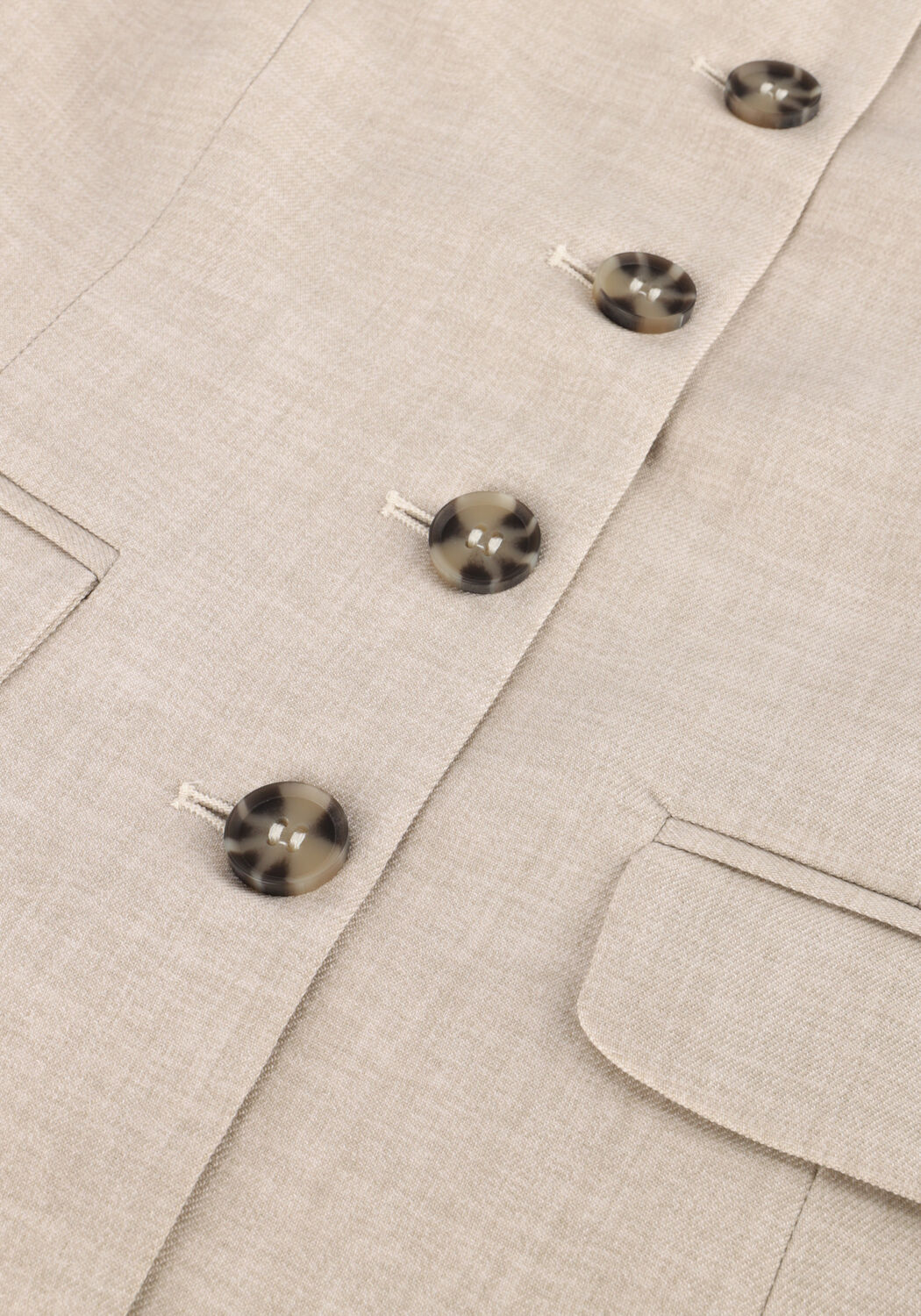 Beige Y.A.S. Gilet YASTAVA ONE SHOULDER WAISTCOAT - large