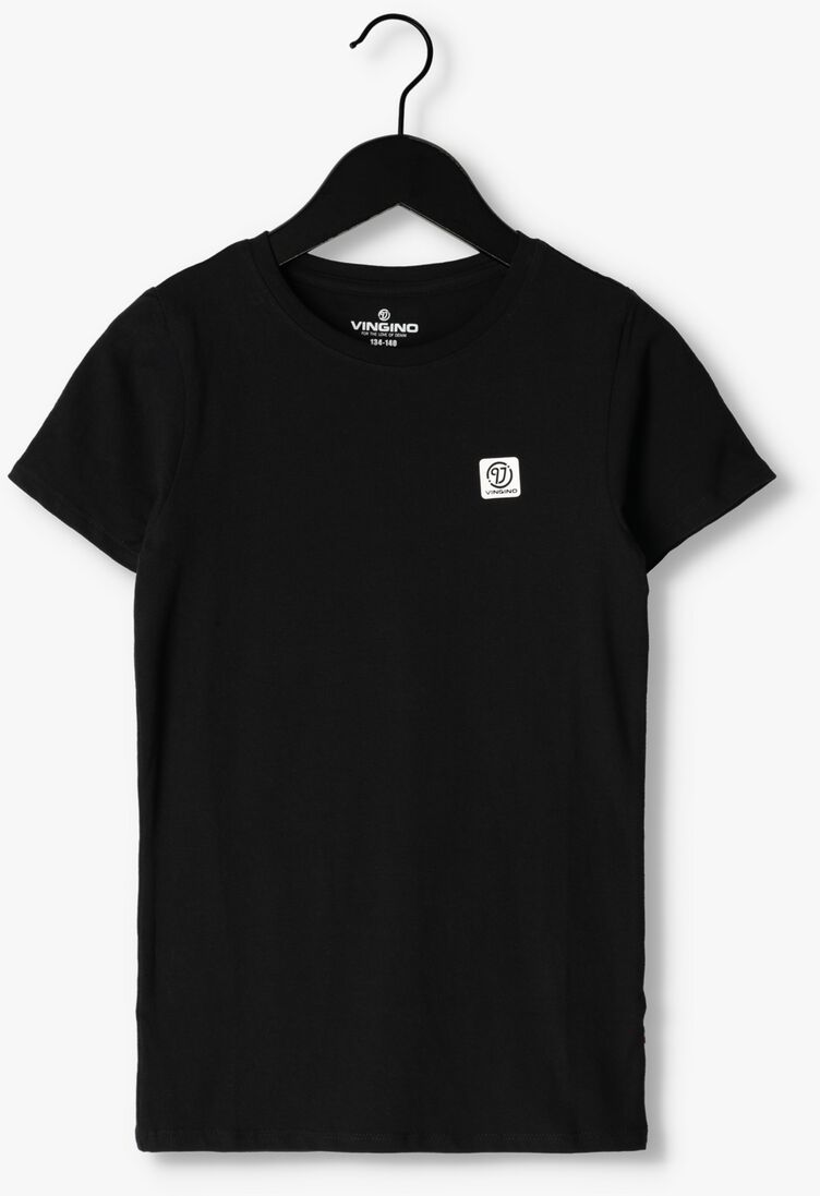schwarze vingino t-shirt b-basic-tee-rnss