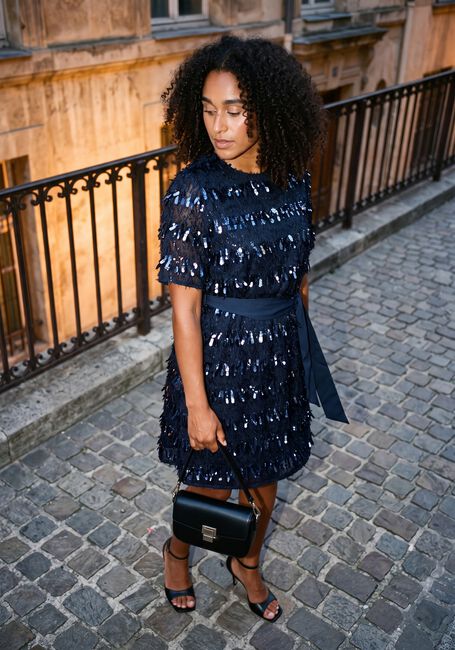 Dunkelblau POM AMSTERDAM Minikleid INEZ ETERNAL BLUE - large