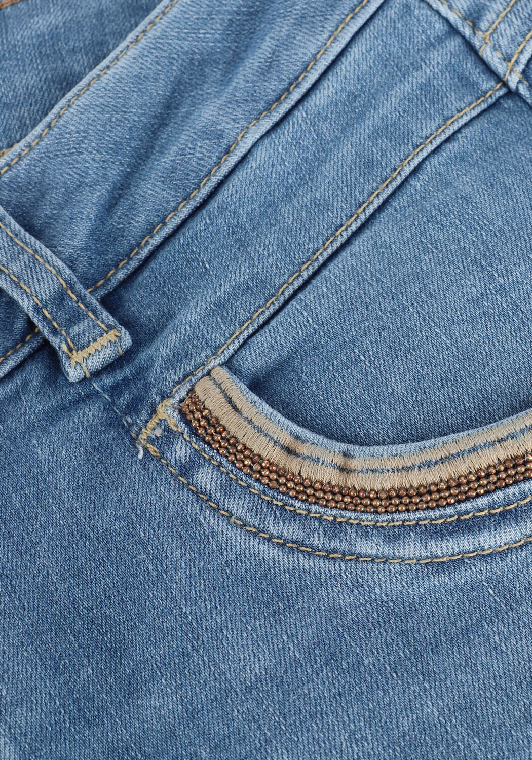 Blaue MOS MOSH Slim fit jeans BRAFDORD FREE SHORTS - large