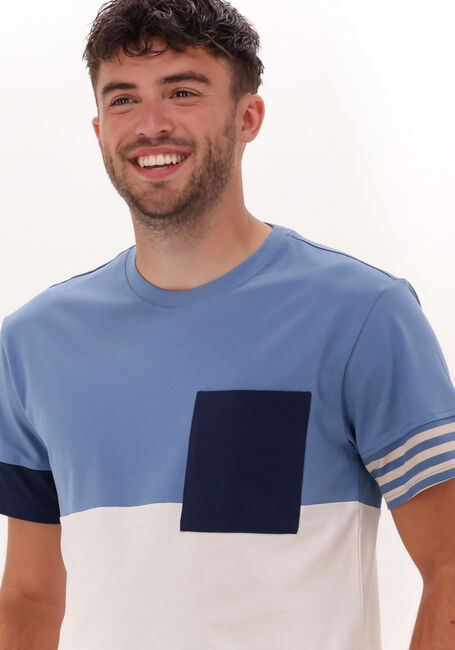 Blaue ANERKJENDT T-shirt AKKIKKI CB STRIPE TEE - large