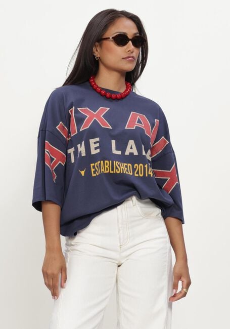 Blaue ALIX THE LABEL Tops & T-shirts LADIES KNITTED BIG ALIX ALIX T-SHIRT - large
