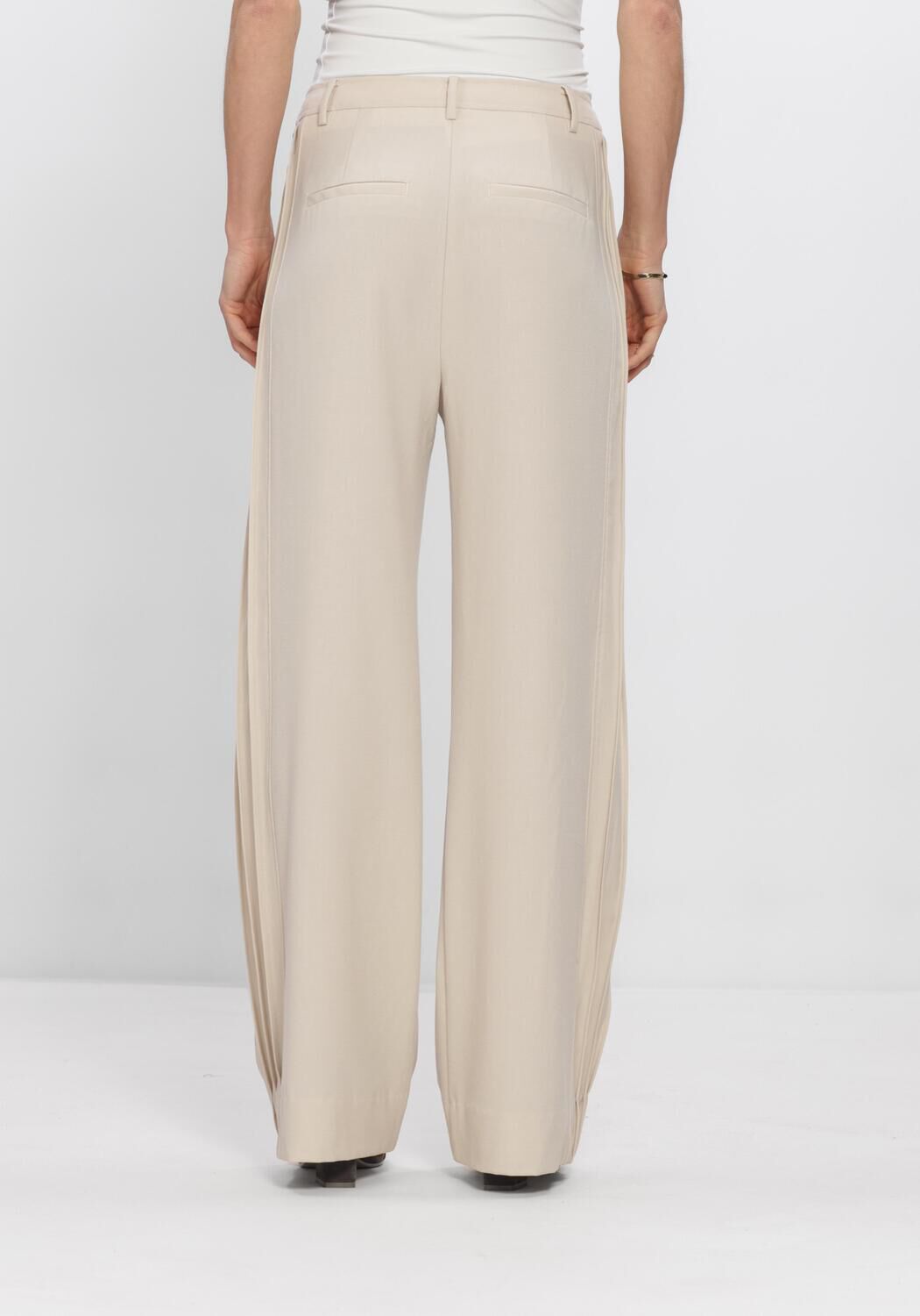 Ecru SECOND FEMALE Hosen BLANCA WAISTCOAT - large