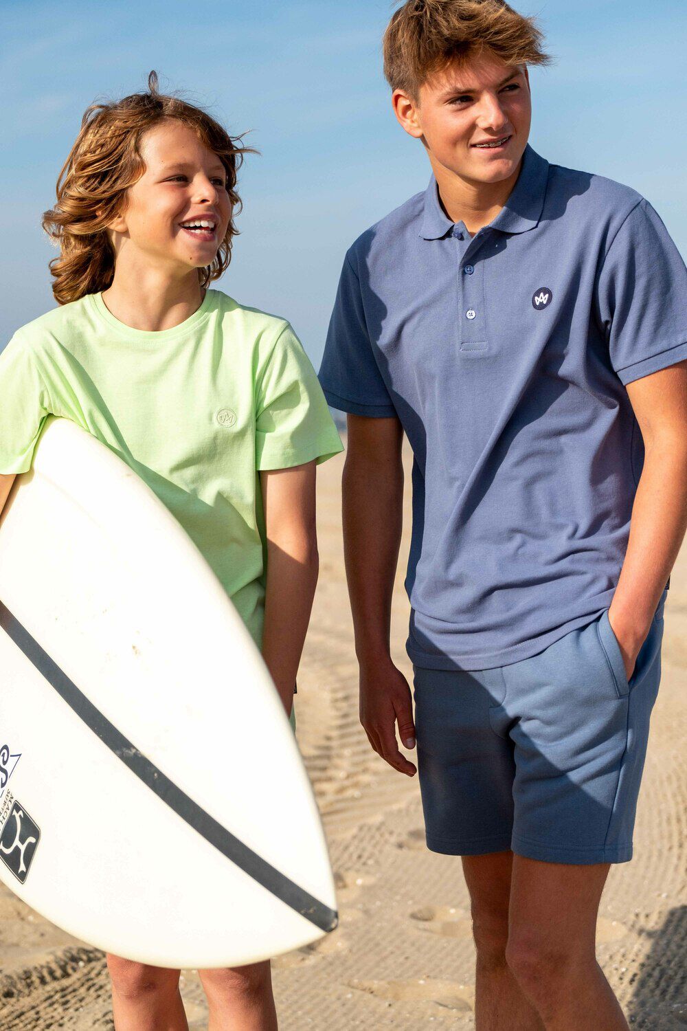 Blaue KRONSTADT Kurze Hose KNOX ORGANIC/RECYCLED - large