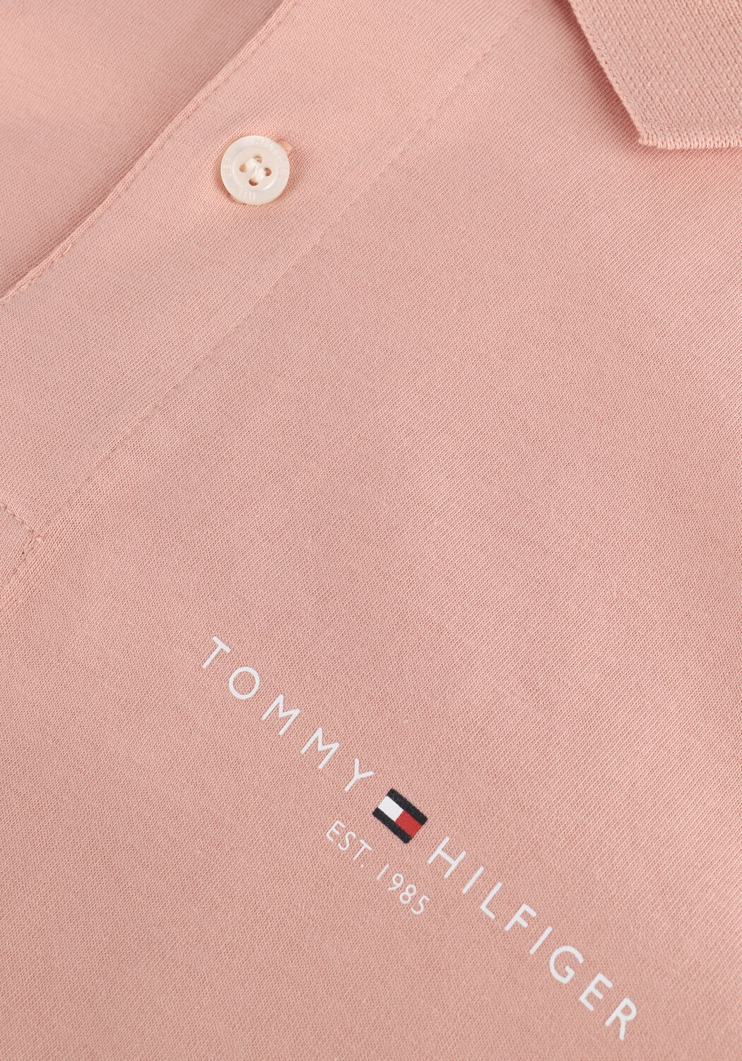 Hell-Pink TOMMY HILFIGER Polo-Shirt CLEAN JERSEY SLIM POLO - large